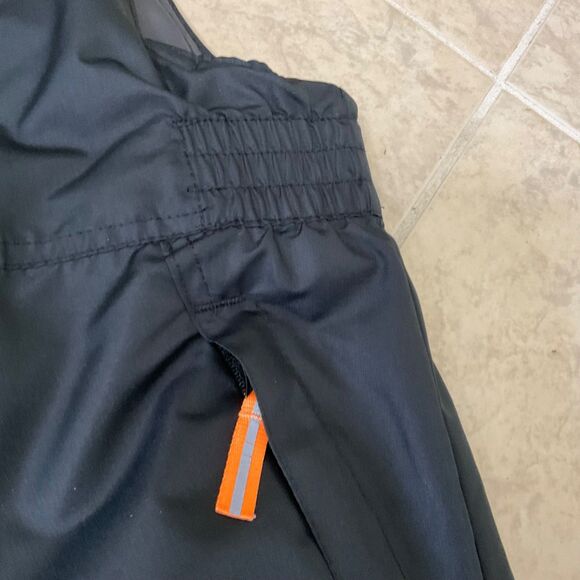 Champions Snow ski Bib overalls Kid’s S 6/7 Black Adj. double reinforced knees. - Picture 10 of 11